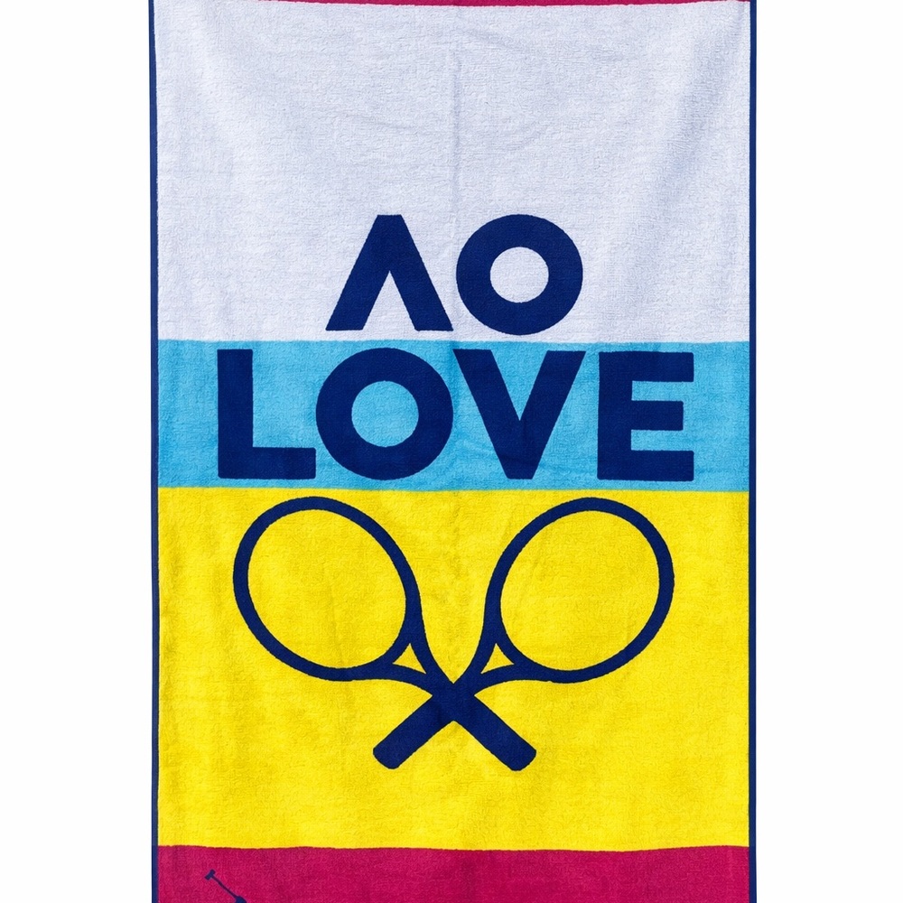 Colorful AO Love Tennis Towel
